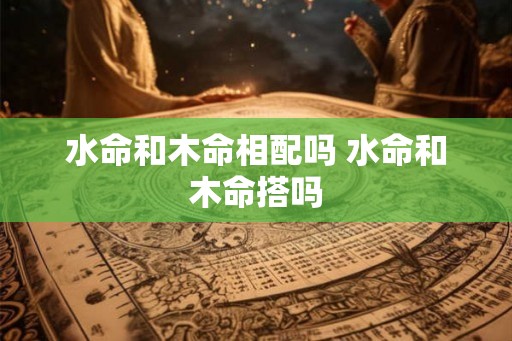 水命和木命相配吗 水命和木命搭吗