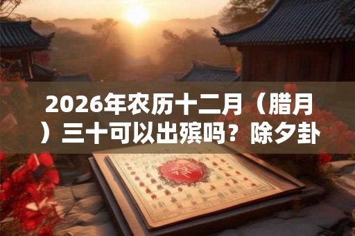 2026年农历十二月（腊月）三十可以出殡吗？除夕卦象如何？