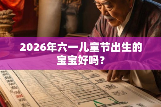 2026年六一儿童节出生的宝宝好吗？