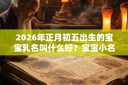 2026年正月初五出生的宝宝乳名叫什么好？宝宝小名起名技巧？