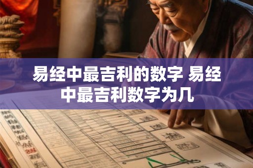 易经中最吉利的数字 易经中最吉利数字为几