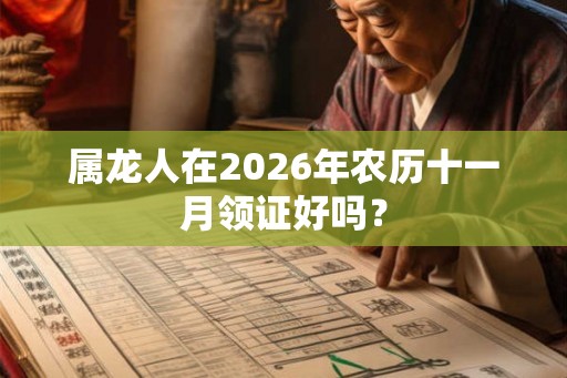 属龙人在2026年农历十一月领证好吗？