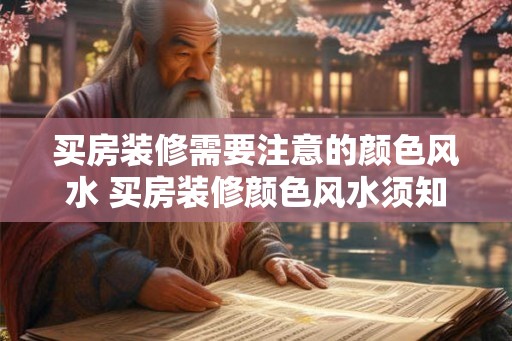 买房装修需要注意的颜色风水 买房装修颜色风水须知