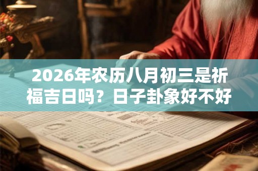 2026年农历八月初三是祈福吉日吗？日子卦象好不好？