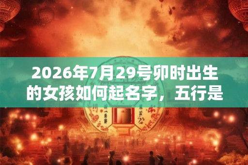 2026年7月29号卯时出生的女孩如何起名字,五行是什么? 2026年7月29号卯时出生的女孩如何起名字,五行是什么?