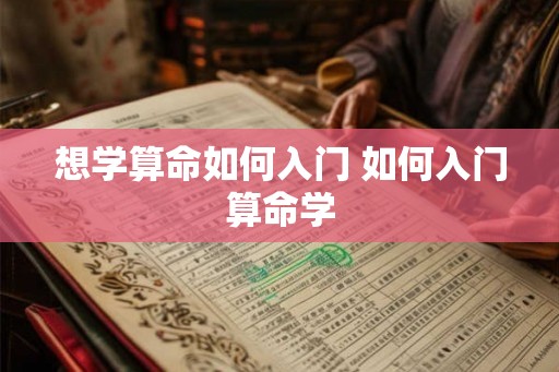 想学算命如何入门 如何入门算命学
