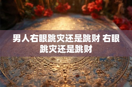 男人右眼跳灾还是跳财 右眼跳灾还是跳财