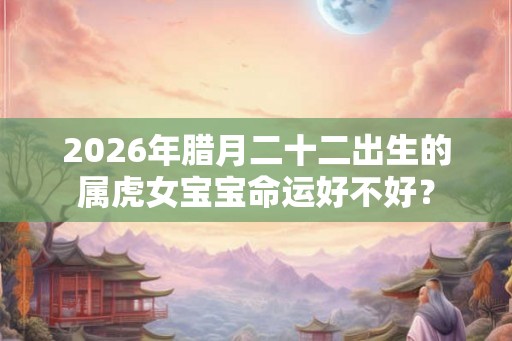 2026年腊月二十二出生的属虎女宝宝命运好不好？