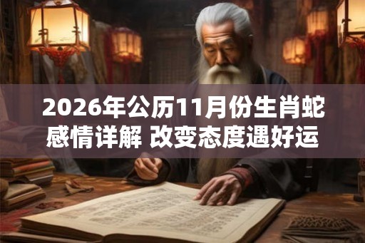 2026年公历11月份生肖蛇感情详解 改变态度遇好运 2026年公历11月份生肖蛇感情详解 改变态度遇好运