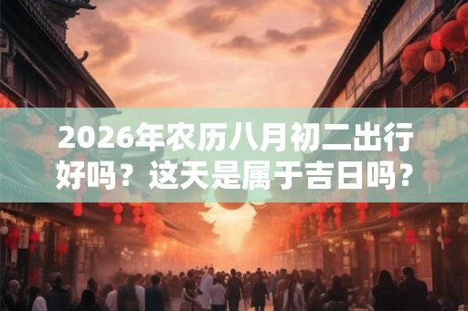 2026年农历八月初二出行好吗？这天是属于吉日吗？