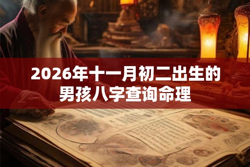 2026年十一月初二出生的男孩八字查询命理