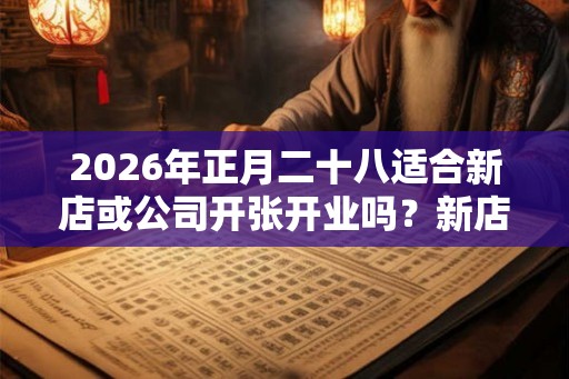 2026年正月二十八适合新店或公司开张开业吗？新店开业送什么花？
