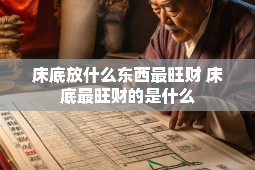 床底放什么东西最旺财 床底最旺财的是什么