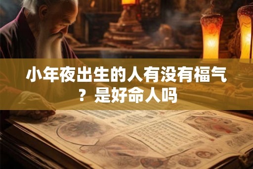 小年夜出生的人有没有福气？是好命人吗