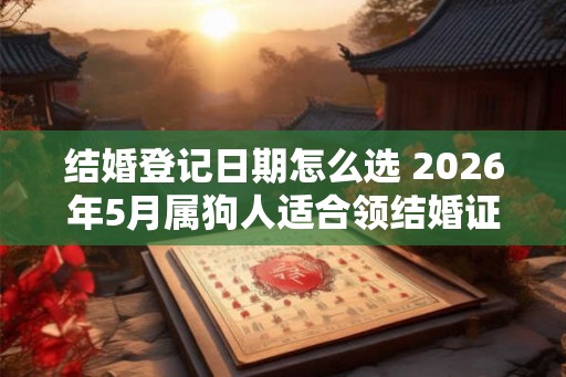 结婚登记日期怎么选 2026年5月属狗人适合领结婚证的日子 结婚登记日期怎么选 2026年5月属狗人适合领结婚证的日子
