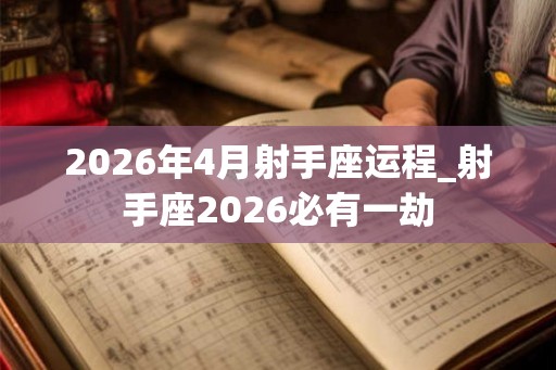 2026年4月射手座运程_射手座2026必有一劫 2026年4月射手座运程_射手座2026必有一劫