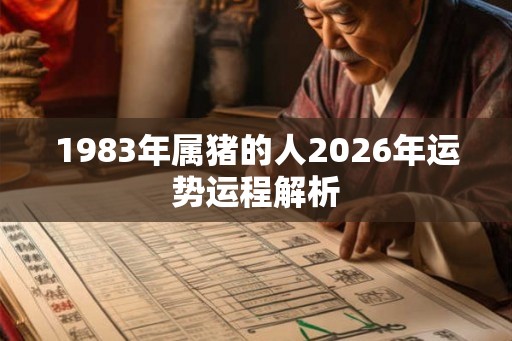 1983年属猪的人2026年运势运程解析 1983年属猪的人2026年运势运程解析