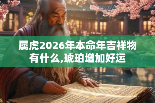 属虎2026年本命年吉祥物有什么,琥珀增加好运