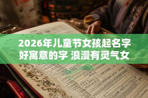 2026年儿童节女孩起名字好寓意的字 浪漫有灵气女孩名字