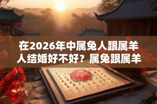 在2026年中属兔人跟属羊人结婚好不好?属兔跟属羊婚姻好吗? 在2026年中属兔人跟属羊人结婚好不好?属兔跟属羊婚姻好吗?