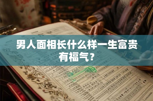 男人面相长什么样一生富贵有福气？