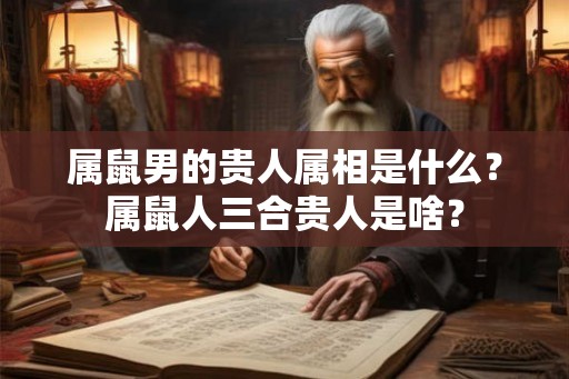 属鼠男的贵人属相是什么？属鼠人三合贵人是啥？