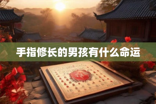 手指修长的男孩有什么命运