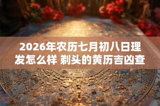 2026年农历七月初八日理发怎么样 剃头的黄历吉凶查询 2026年农历七月初八日理发怎么样 剃头的黄历吉凶查询