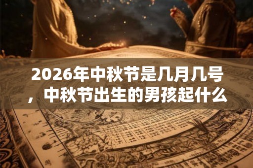 2026年中秋节是几月几号，中秋节出生的男孩起什么名字合适