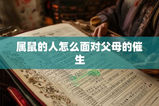属鼠的人怎么面对父母的催生 属鼠的人怎么面对父母的催生
