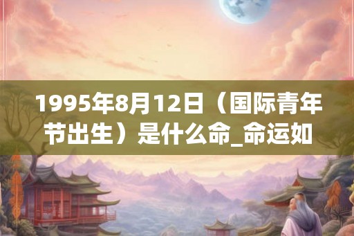 1995年8月12日（国际青年节出生）是什么命_命运如何