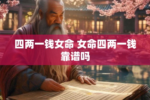 四两一钱女命 女命四两一钱靠谱吗