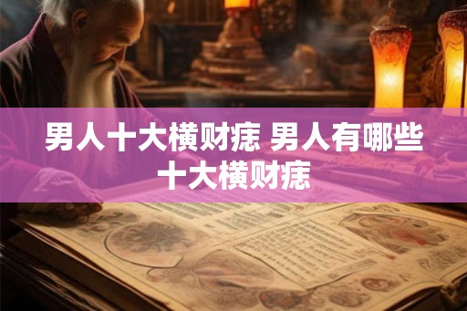 男人十大横财痣 男人有哪些十大横财痣