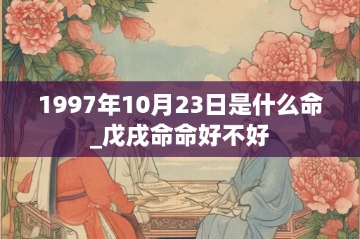 1997年10月23日是什么命_戊戌命命好不好