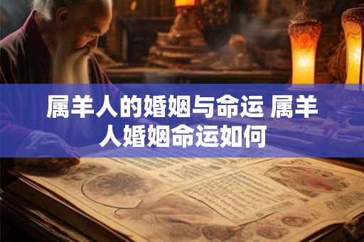 属羊人的婚姻与命运 属羊人婚姻命运如何