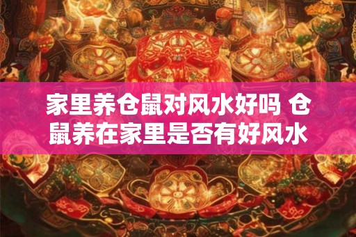 家里养仓鼠对风水好吗 仓鼠养在家里是否有好风水