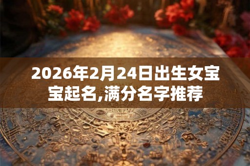 2026年2月24日出生女宝宝起名,满分名字推荐 2026年2月24日出生女宝宝起名,满分名字推荐