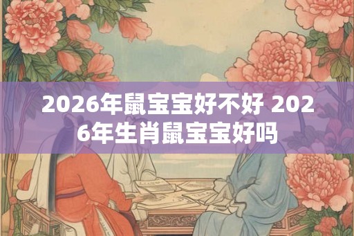 2026年鼠宝宝好不好 2026年生肖鼠宝宝好吗