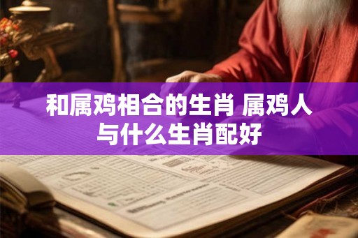 和属鸡相合的生肖 属鸡人与什么生肖配好