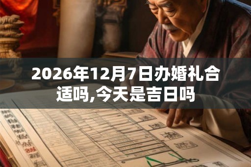2026年12月7日办婚礼合适吗,今天是吉日吗