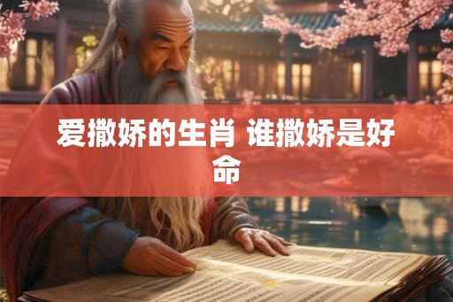 爱撒娇的生肖 谁撒娇是好命