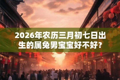 2026年农历三月初七日出生的属兔男宝宝好不好？