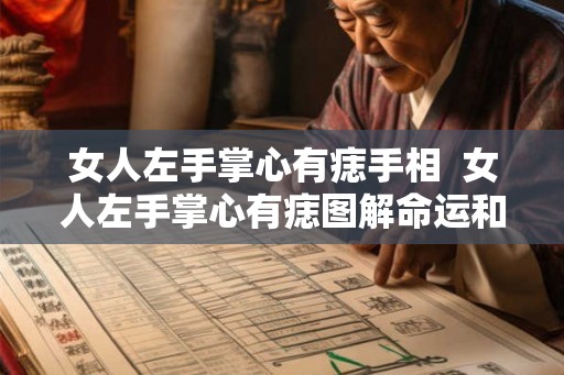 女人左手掌心有痣手相  女人左手掌心有痣图解命运和钱财