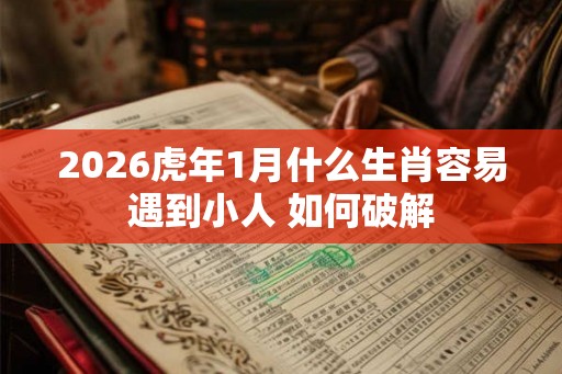 2026虎年1月什么生肖容易遇到小人 如何破解
