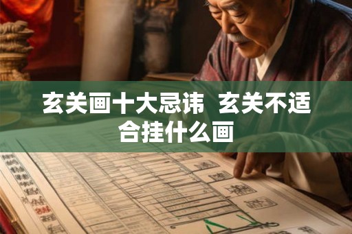 玄关画十大忌讳  玄关不适合挂什么画