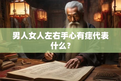 男人女人左右手心有痣代表什么？