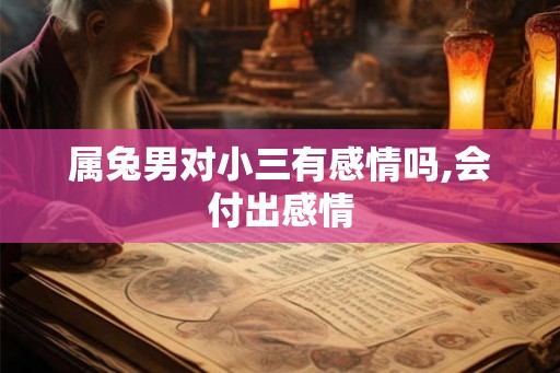 属兔男对小三有感情吗,会付出感情 属兔男对小三有感情吗,会付出感情