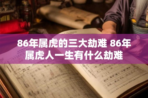 86年属虎的三大劫难 86年属虎人一生有什么劫难