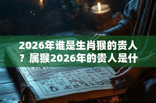 2026年谁是生肖猴的贵人？属猴2026年的贵人是什么生肖？