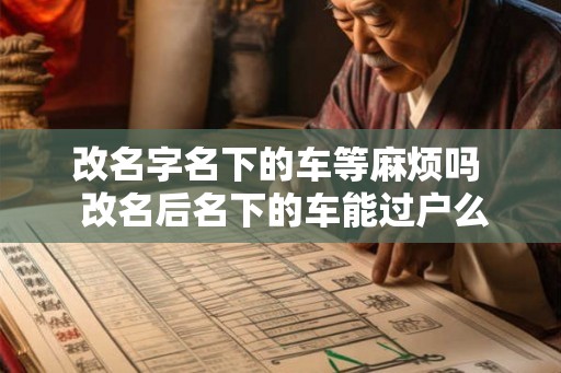 改名字名下的车等麻烦吗 改名后名下的车能过户么 改名字名下的车等麻烦吗 改名后名下的车能过户么